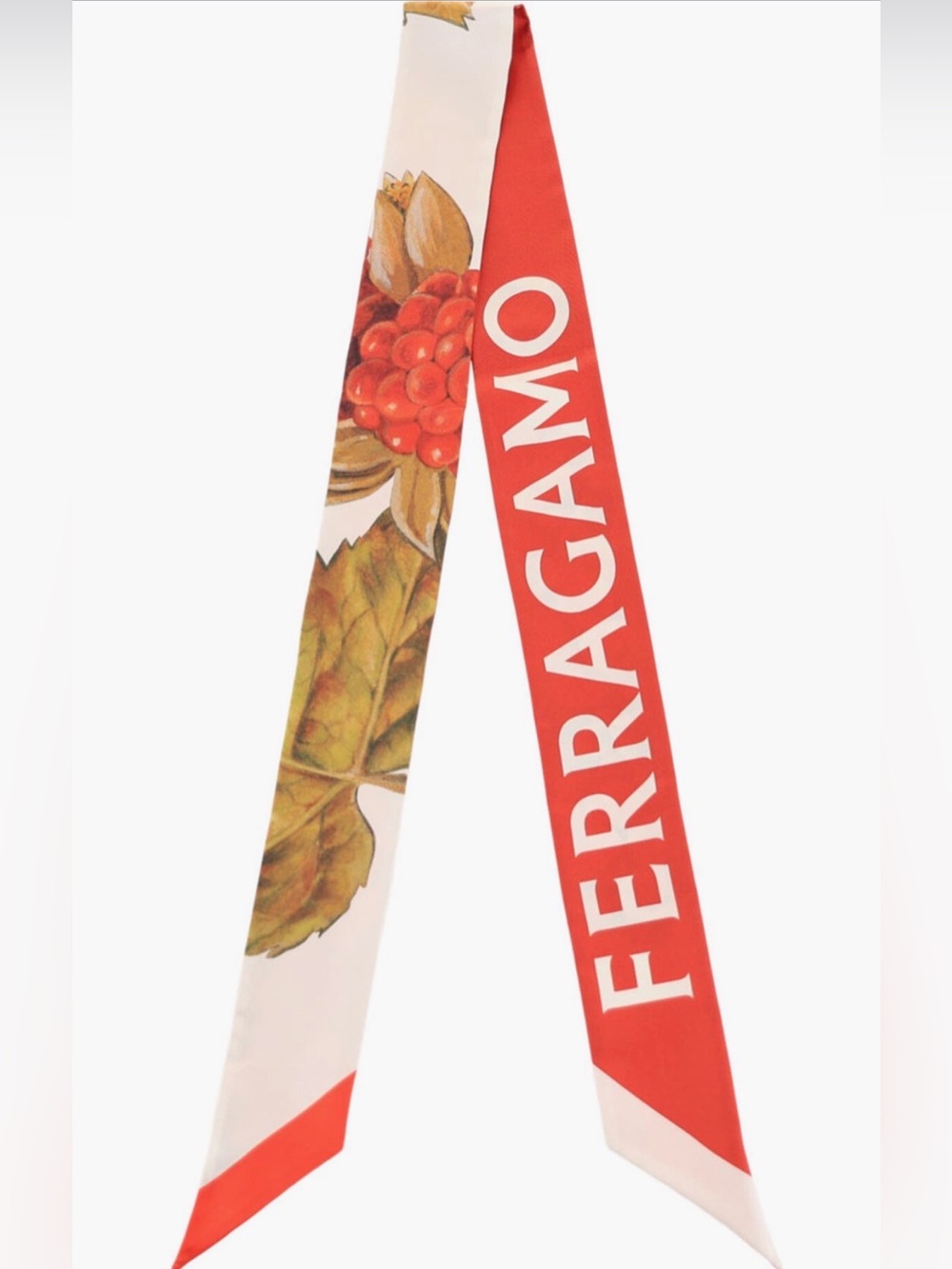 FERRAGAMO Silky Skinny Scarf! NWT